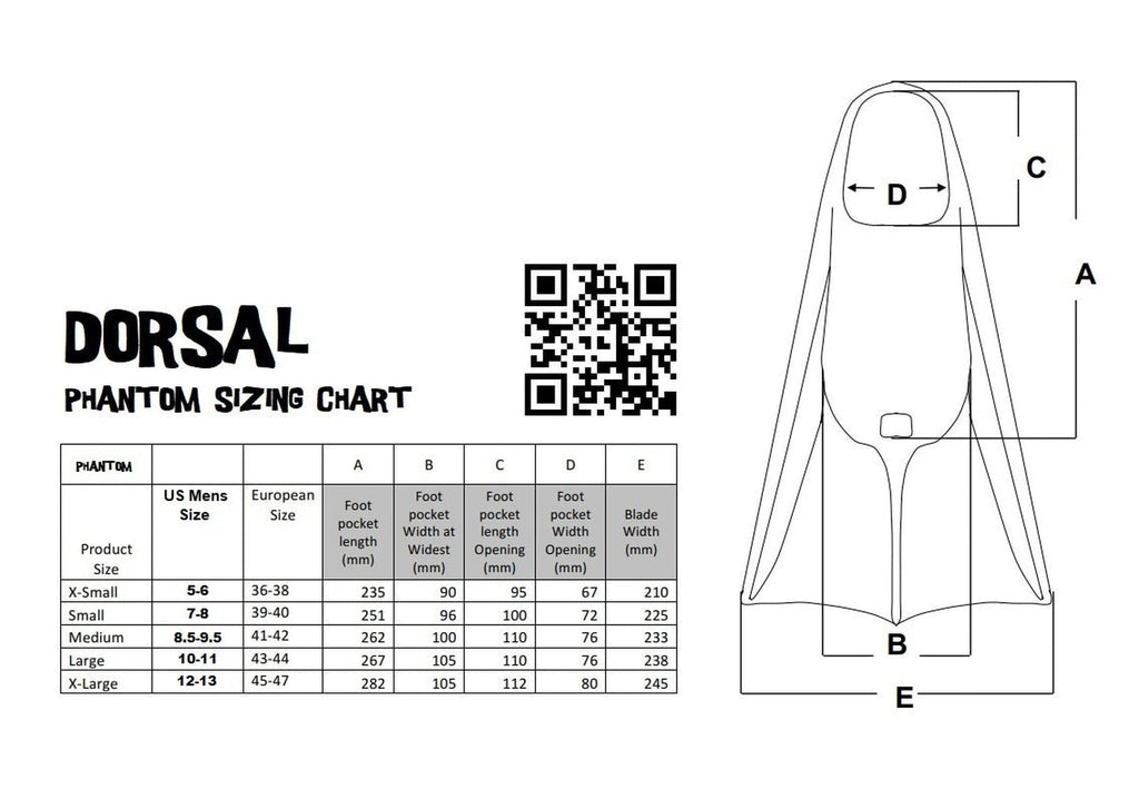 DORSAL Bodyboard Bodysurfing Floating Swimfins (Flippers)